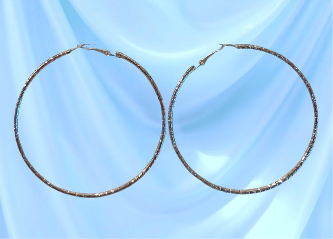 Hammer Hoop Earrings