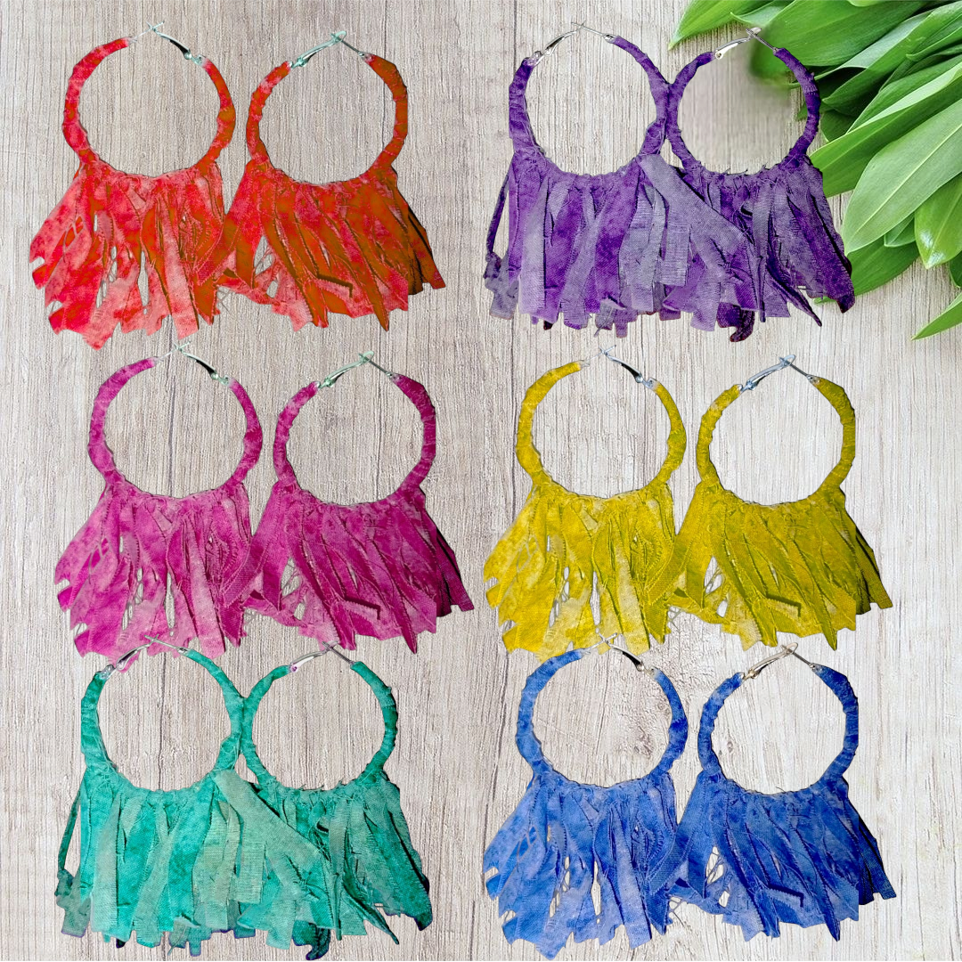 Colored Boho Earrings