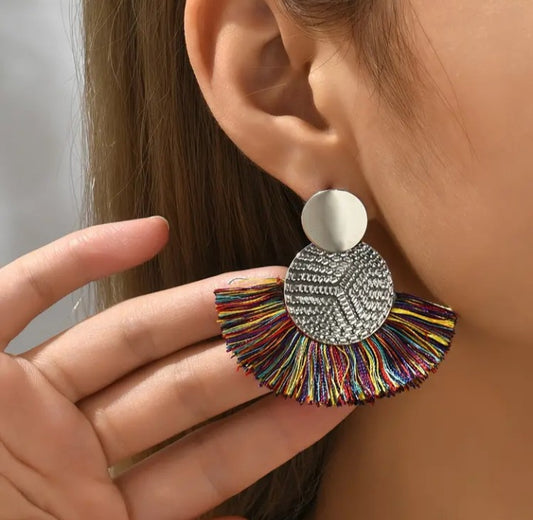 Colorful Tassel Earrings